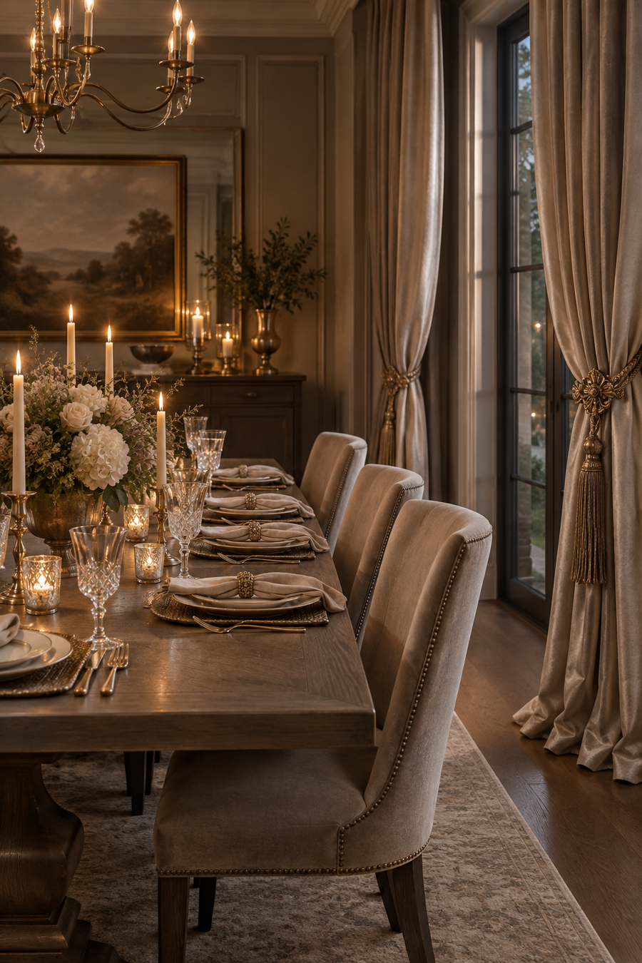 Dining Room – Curtain Tiebacks